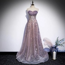 Lavender Tulle Prom Dress