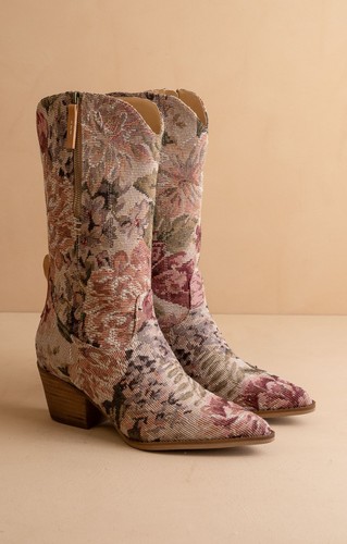 Vintage floral jacquard - vintage,
