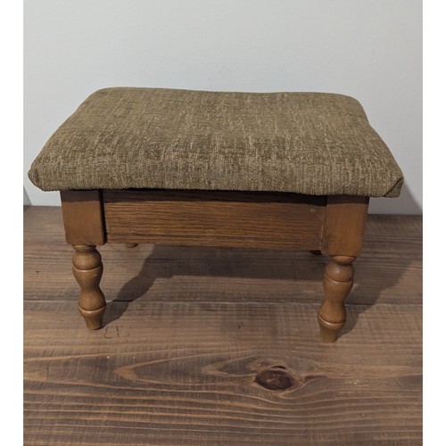 Vintage wood storage - vintage, footstool
