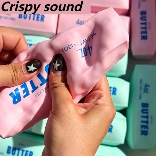Butter stick squishy stress - butter,