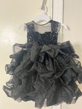 Girls Black Party Dress |