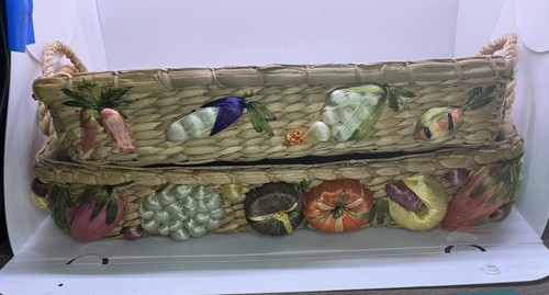 Vintage woven baskets - vintage, lined