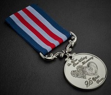 On Your 25th Silver Wedding Anniversary Service/Bravery Medal. Gift/Present 25
