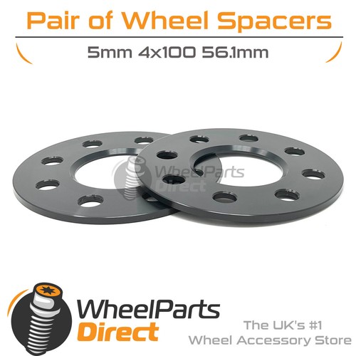 Wheel spacers black - wheel, 4x100