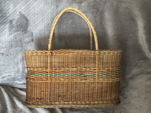 Vintage hand woven wicker - vintage,