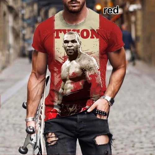 Mike tyson print shirt - tyson,