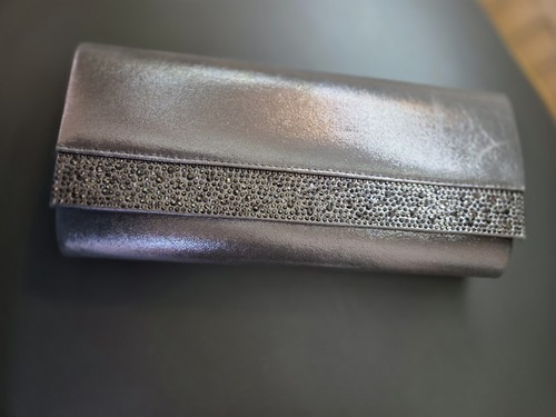 Pewter grey diamante trim - pewter,