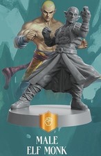 Monk Elf Male Mini Miniature