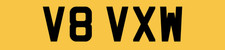 Short digit car reg - v8,