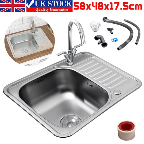 Inset kitchen stainless steel - stainless,