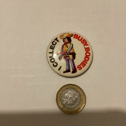 Collect busy bodies button - collect,