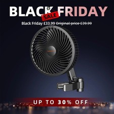 Spider Farmer 6" Clip Fan Grow Tent Oscillating Fan Adjustable Tilt-Up, APP Wifi