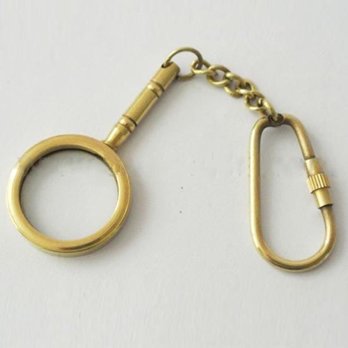 Brass magnifying glass - brass,