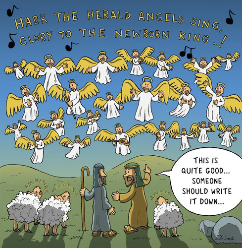 Angels singing carols - angels,