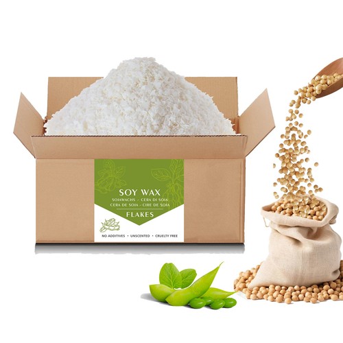 Natural soy container - natural,