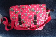 Large Pink Shoulder Bag with owl design