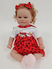 Realistic Baby Girl Doll Red