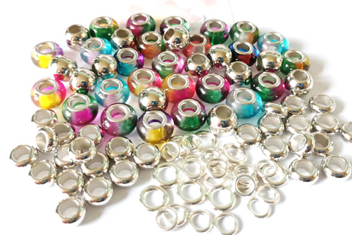 Large hole european - hole, beads