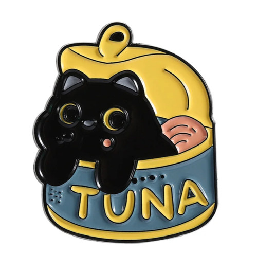 Cute tuna tin fish - tuna, enamel