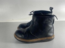 H & M Girls Black Leather Side