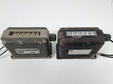Pair of Vintage Veeder-Root Industrial Electromechanical Counters AC & DC Models