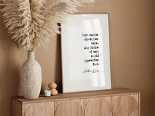 Custom Text Print - Create your own Wall Art - Your Text or Quote here A6-A1