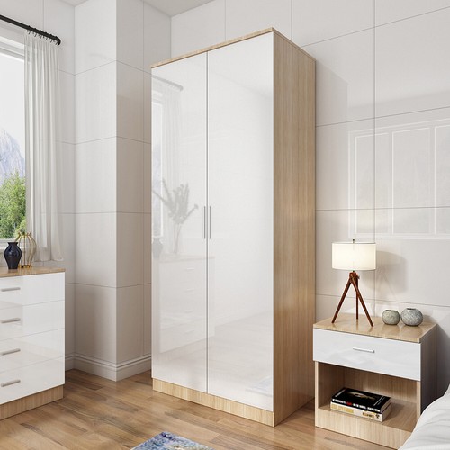 Door wardrobe with - wardrobe, mirror