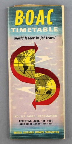 Boac airline timetable june - boac,