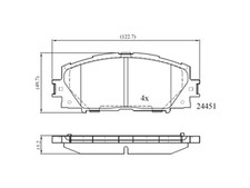 DriveTec PAD2135 Brake Pad Set