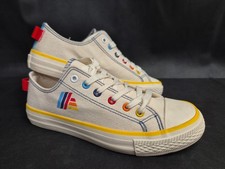 Aldi Mania 2024 Canvas Lace Up Low Top Sneakers Size 5 Brand New 