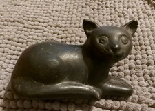 Vintage Brass Cat Ornament