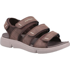 Hush Puppies Raul Multi strap Mens Sandal in Brown 6 - 12