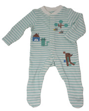 Ex Chainstore THREE Baby grows Sleep Suits Unisex 1 month NEW