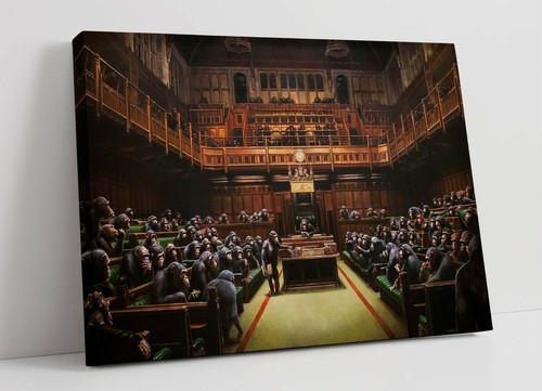 Banksy monkey parliament - banksy,,