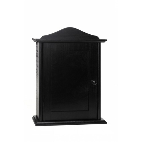 Black wooden key cabinet - black,