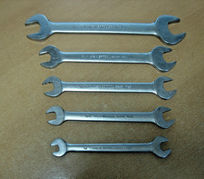 5 x BRITOOL 2J Series Whitworth BS Spanners 1/8" to 1/2" BSW