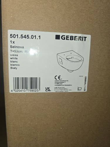 Geberit wall mounted toilet