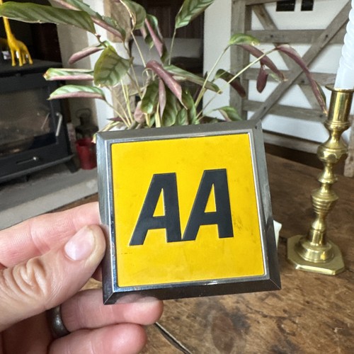 Vintage square car badge - vintage,