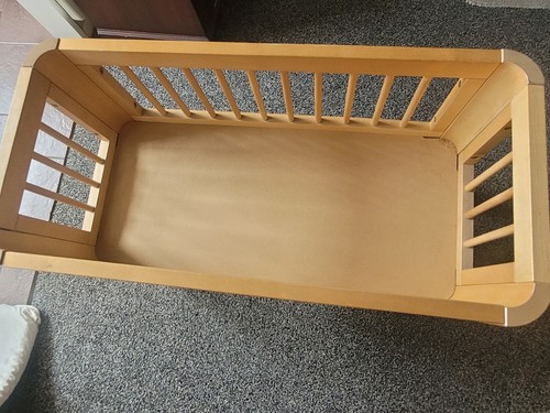 Solid wood baby - cot, with