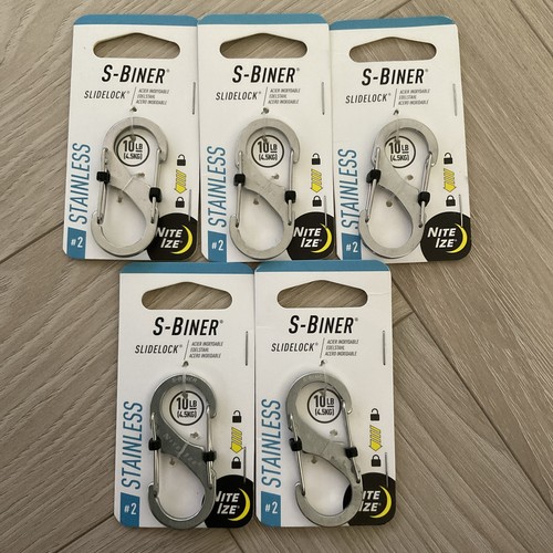 Joblot biner stainless - 5, s-biner