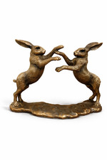 Boxing Hares Sculpture