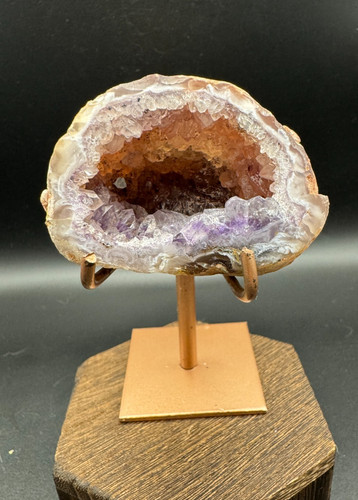 Crystal geode agate specimen - geode,
