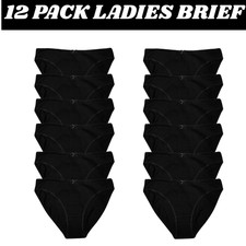 12 Pack Ladies Briefs Maxi