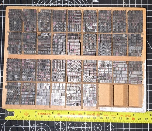 Old wooden adana - wooden, letterpress