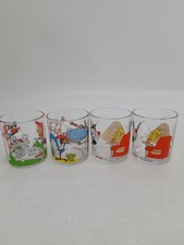 4 X Collectable Nutella Glass 1997 Warner Bros