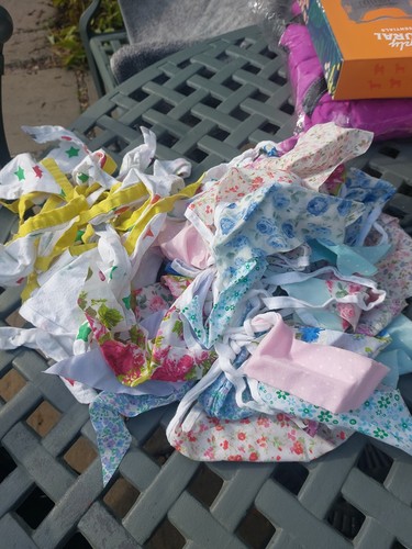 Fabric bunting pretty - fabric,