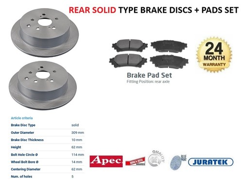 Rear axle brake discs - brake,