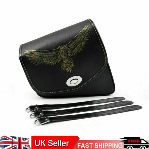 Leather left side saddlebag - leather,