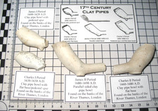Antique clay pipe collection