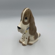 Szeiler Studio Pottery Bassett Hound Dog Ornament Vintage